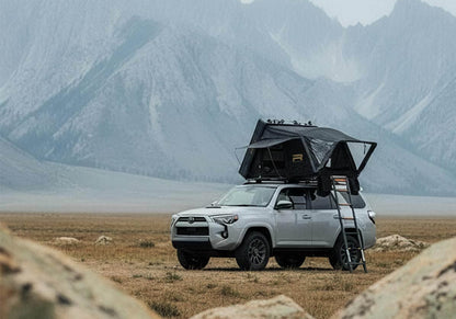Roofnest Condor Overland 2 Air Regular open on a 4Runner below a mountain range
