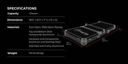 Intrepid Geo SOLO Roof Top Tent