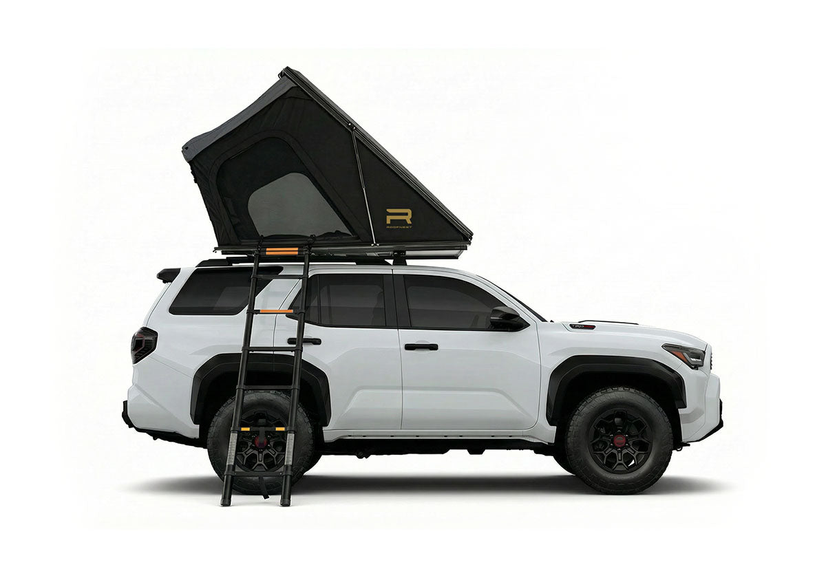 Roofnest Falcon 3 EVO XL Air open on a 4Runner, side view