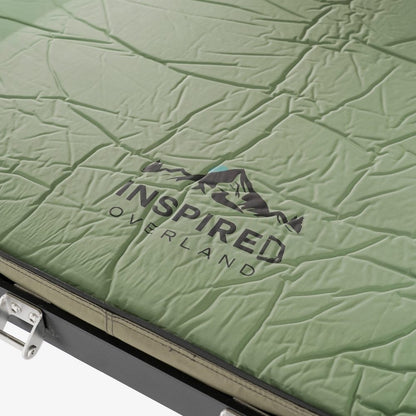 Inspired Overland logo on the Carbonlite quilted mattress topper