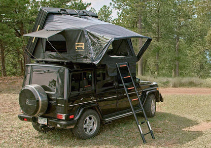 Roofnest Condor Overland 2 open on a G-Wagen with the ladder down