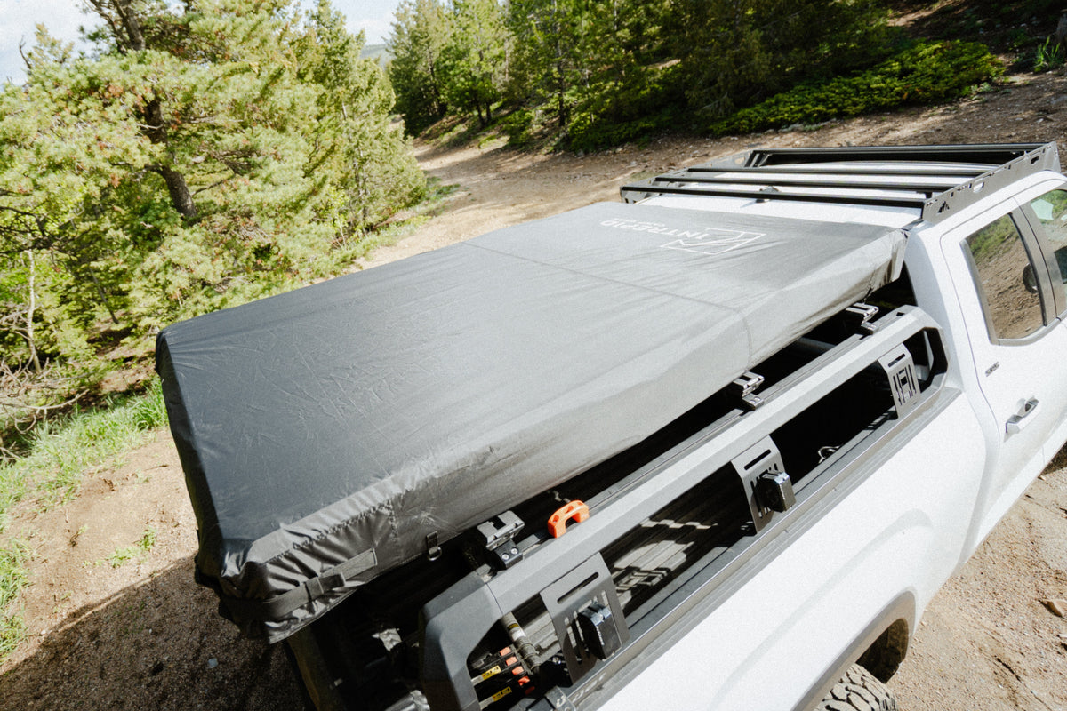Intrepid Geo 2.5 Pro closed on a pickup bed rack