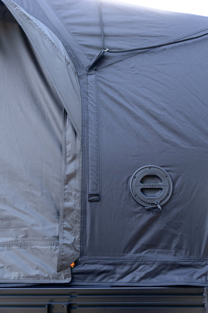 Intrepid Geo 2.5 Pro side wall showing the heater port and the closed door